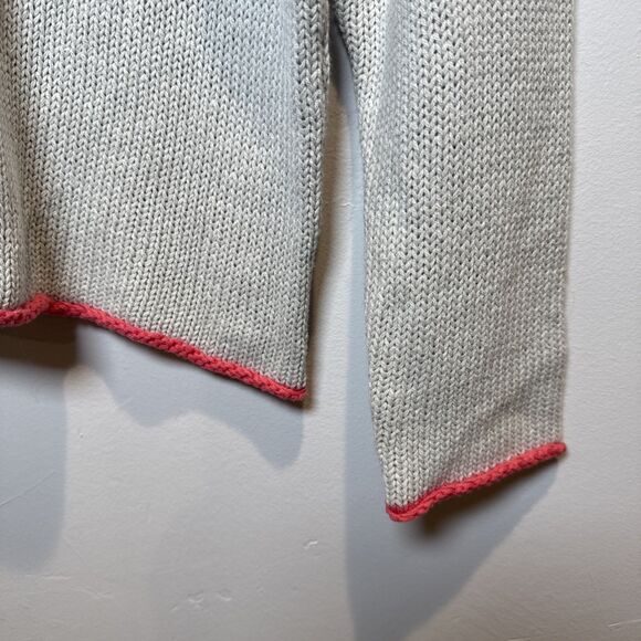 Natural Life Smiley Face Sweater Light Gray Women's Size XS/S - Picture 4 of 12